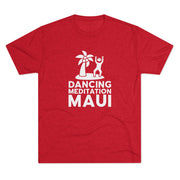 Unisex Tri-Blend Crew Tee  - Dancing Meditation Maui Shirt