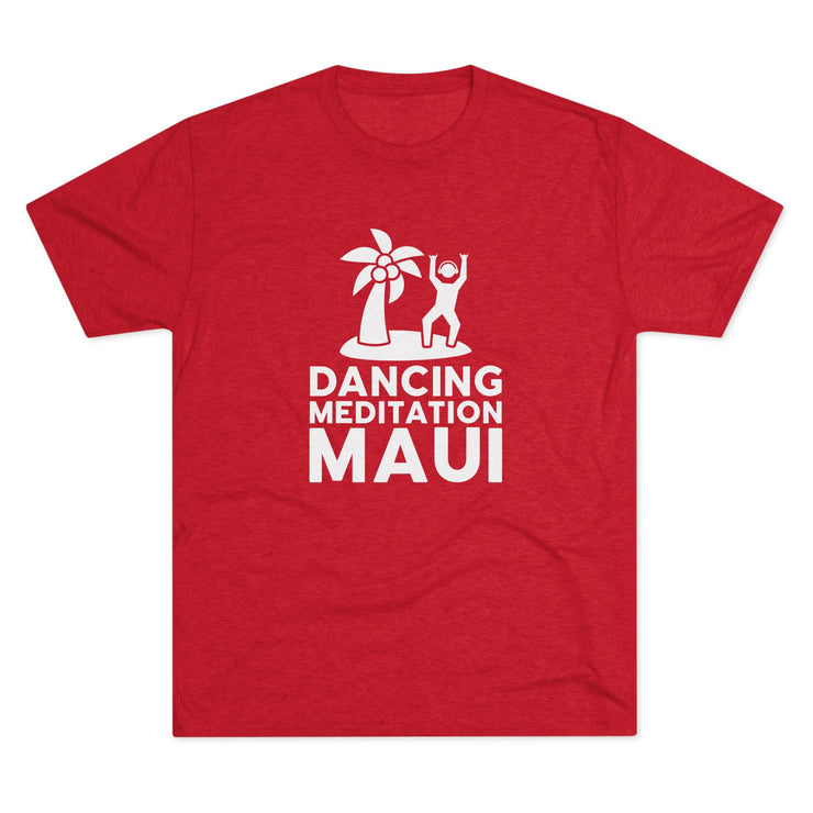 Unisex Tri-Blend Crew Tee  - Dancing Meditation Maui Shirt