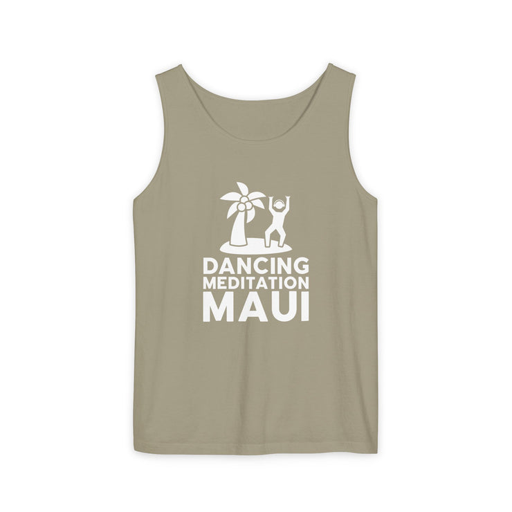 Unisex Garment-Dyed Tank Top -- Dancing Meditation Maui Tank