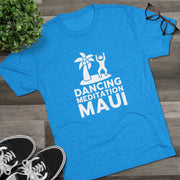 Unisex Tri-Blend Crew Tee  - Dancing Meditation Maui Shirt