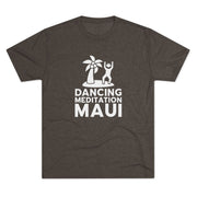 Unisex Tri-Blend Crew Tee  - Dancing Meditation Maui Shirt