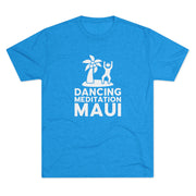 Unisex Tri-Blend Crew Tee  - Dancing Meditation Maui Shirt