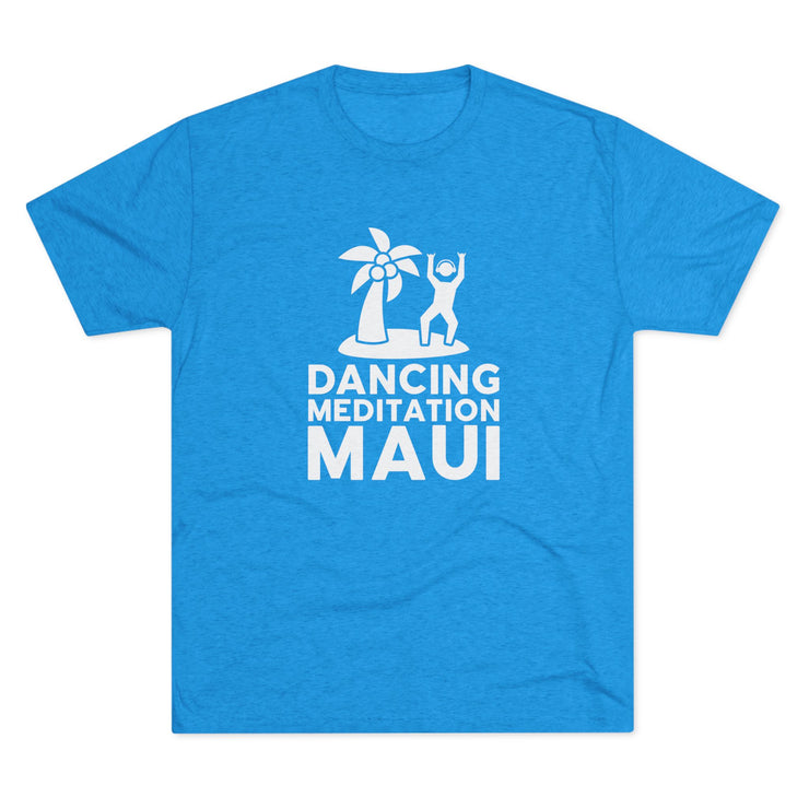 Unisex Tri-Blend Crew Tee  - Dancing Meditation Maui Shirt