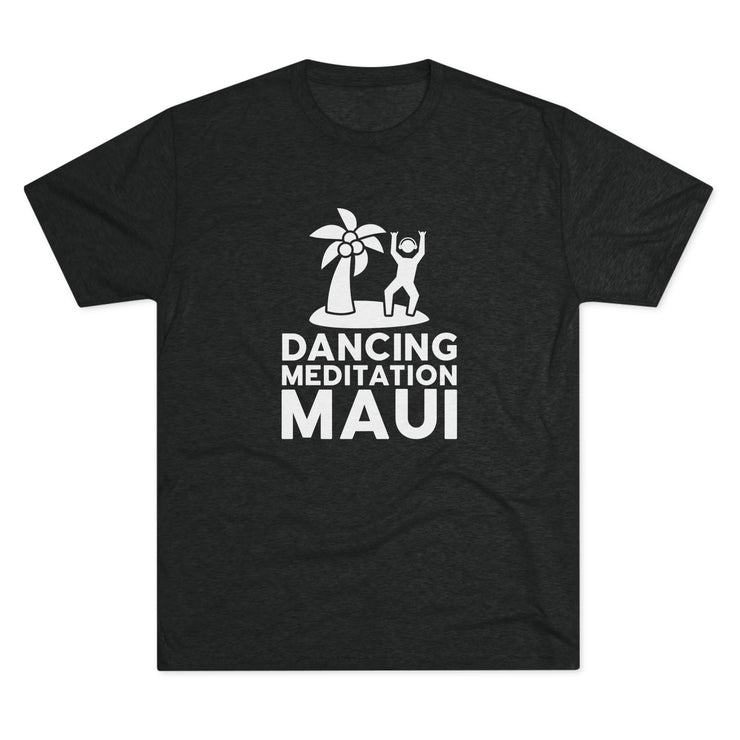 Unisex Tri-Blend Crew Tee  - Dancing Meditation Maui Shirt