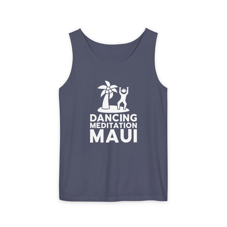 Unisex Garment-Dyed Tank Top -- Dancing Meditation Maui Tank