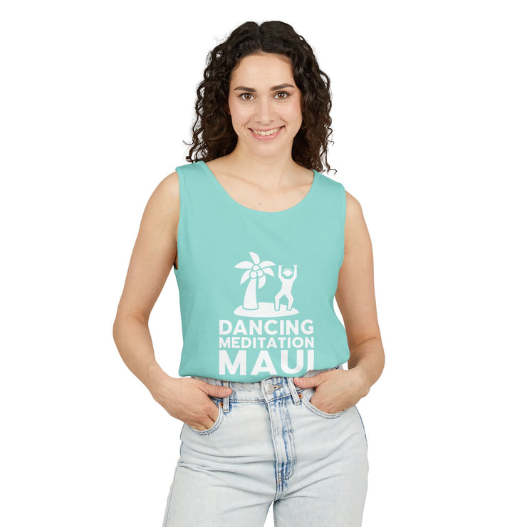 Unisex Garment-Dyed Tank Top -- Dancing Meditation Maui Tank