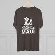 Unisex Tri-Blend Crew Tee  - Dancing Meditation Maui Shirt