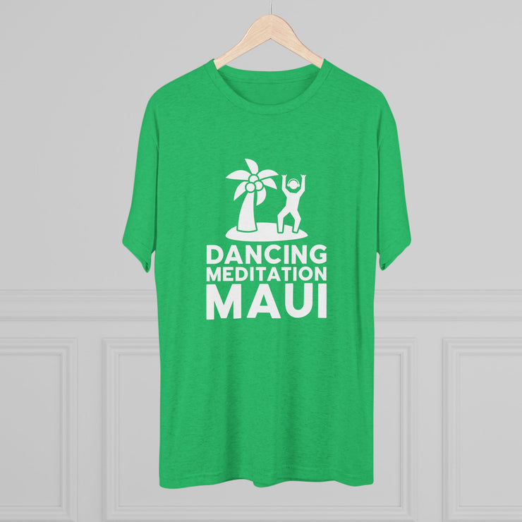 Unisex Tri-Blend Crew Tee  - Dancing Meditation Maui Shirt