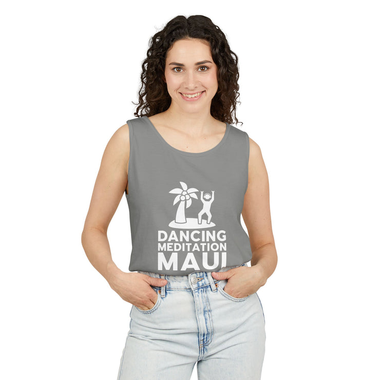 Unisex Garment-Dyed Tank Top -- Dancing Meditation Maui Tank