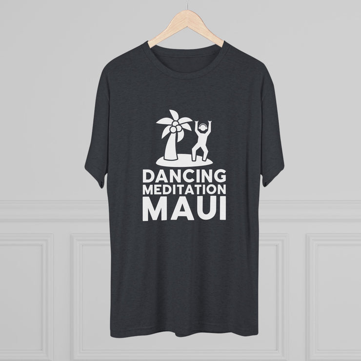 Unisex Tri-Blend Crew Tee  - Dancing Meditation Maui Shirt