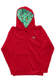 Independent Zip Heavyweight Red Hoodie