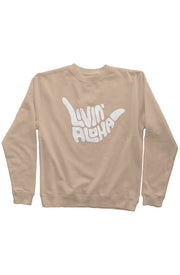 Livin' Aloha Pigment Sandstone Dyed Crew Neck