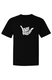 Livin' Aloha Comfort Black Colors Heavyweight Teet