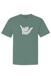 Livin' Aloha Comfort Lightgreen Colors Heavyweight Tee