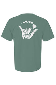 Livin' Aloha Comfort Light Green Colors Heavyweight Tee