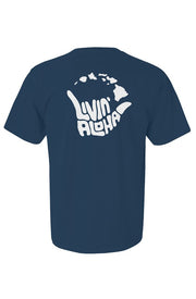 Livin' Aloha Comfort Midnight Colors Heavyweight Tee