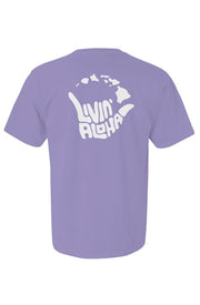 Livin' Aloha Comfort Violet Colors Heavyweight Tee