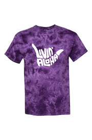 Livin' Aloha Crystal Purple Tie-Dye Tee