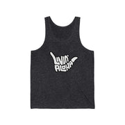 Livin' Aloha Classic Jersey Tank (Heather Slate)