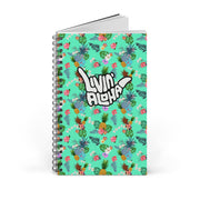 Livin' Aloha Spiral Journal (Teal Pineapple)