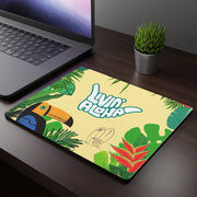 Livin' Aloha Rectangular Mouse Pad (Toucan Surf)