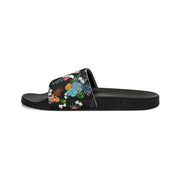 Livin' Aloha Men's Slide Sandals (Black Pineapple)