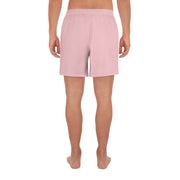 Livin' Aloha Men's Athletic Long Shorts (Pink)
