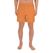 Livin' Aloha Men's Athletic Long Shorts (Flamenco Orange)