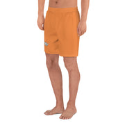 Livin' Aloha Men's Athletic Long Shorts (Flamenco Orange)