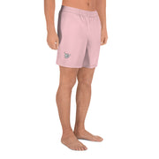 Livin' Aloha Men's Athletic Long Shorts (Pink)
