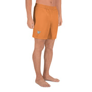 Livin' Aloha Men's Athletic Long Shorts (Flamenco Orange)