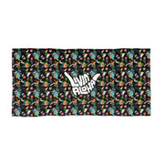  Beach Towel (Black Pineapple) - Livin' Aloha