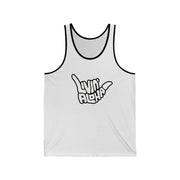 Livin' Aloha Classic Jersey Tank (Heather Slate)