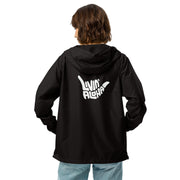 Livin' Aloha Lightweight Full Zip Lightweight Windbreaker (Black)