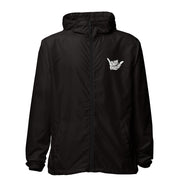 Livin' Aloha Lightweight Full Zip Lightweight Windbreaker (Black)