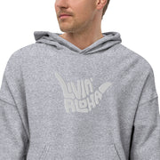 Livin' Aloha Sueded Fleece Hoodie (Athletic Heather)