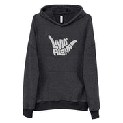 Livin' Aloha Sueded Fleece Hoodie (Black Heather)