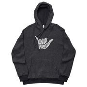 Livin' Aloha Sueded Fleece Hoodie (Black Heather)