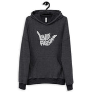 Livin' Aloha Sueded Fleece Hoodie (Black Heather)